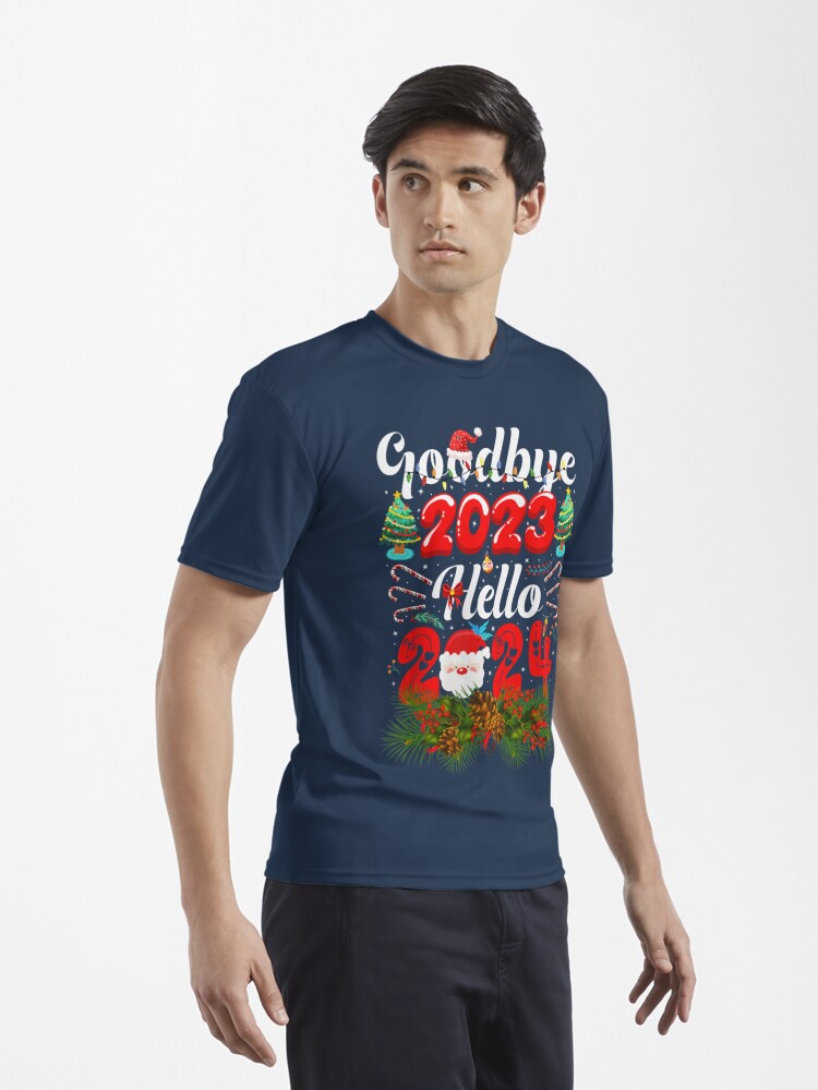 Goodbye 2023 Hello 2024 Happy New Year 2024 Essential T-Shirt for Sale by  deiroclecirt