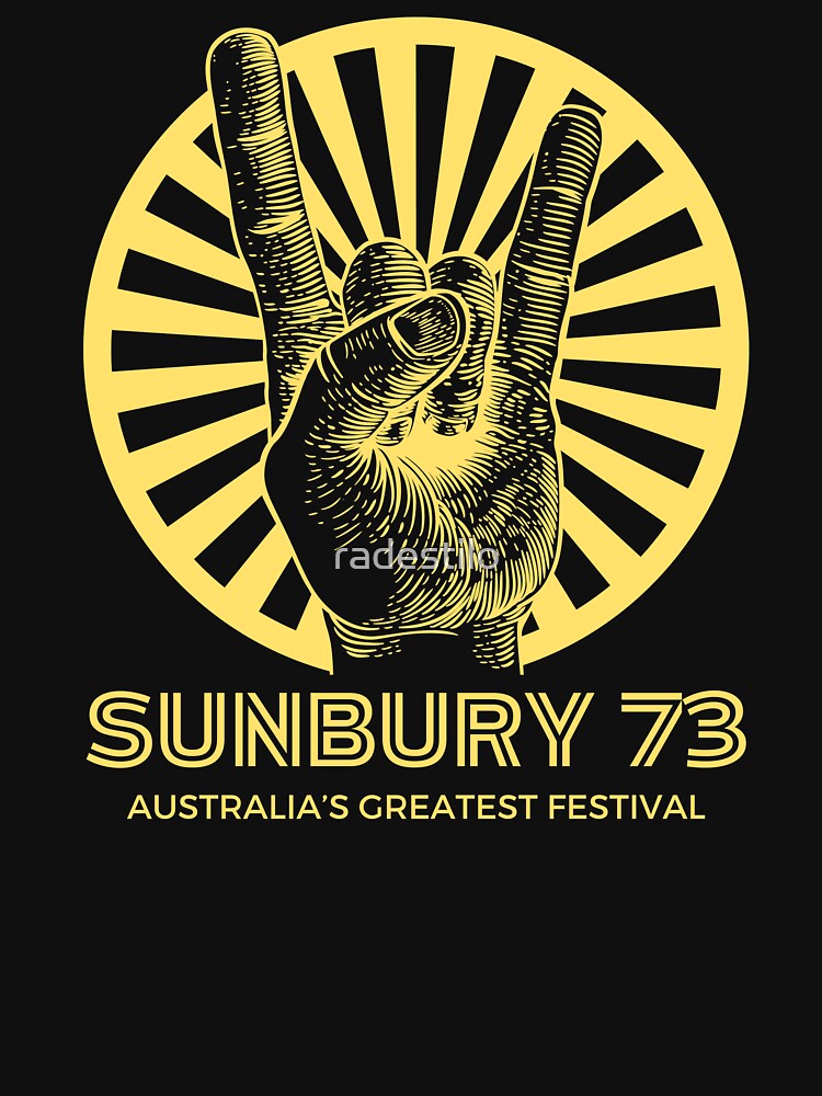 Thumbnail 7 of 7, Essential T-Shirt, Sunbury '73 Vintage Festival Retro Tee designed and sold by radestilo.