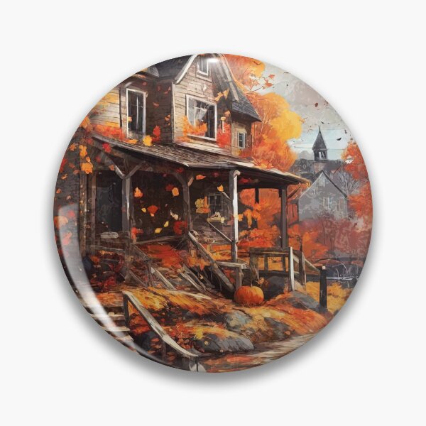 Item preview, A house with lots of pumpkins...but it's already deserted!! designed and sold by Natcharee.