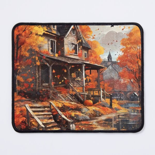 Item preview, A house with lots of pumpkins...but it's already deserted!! designed and sold by Natcharee.