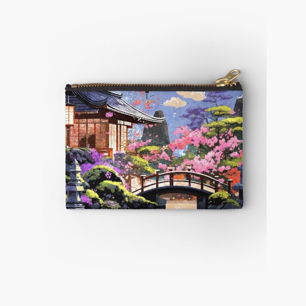 Item preview, A Japanese garden and large bonsai and a pond that may hold auspicious fish. designed and sold by Natcharee.