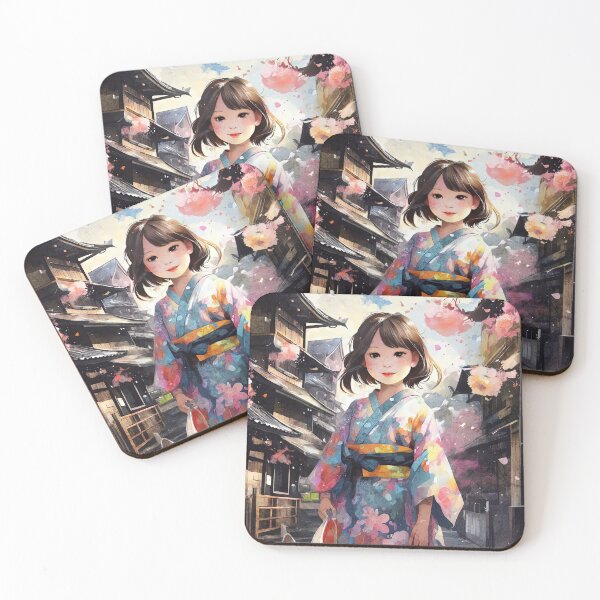 Item preview, A cute girl wearing a dress and her dog designed and sold by Natcharee.