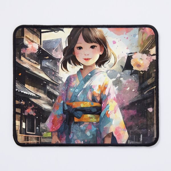 Item preview, A cute girl wearing a dress and her dog designed and sold by Natcharee.