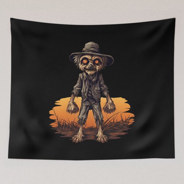 Item preview, Halloween Scarecrow Dog: Howling Harvest designed and sold by hamishby.