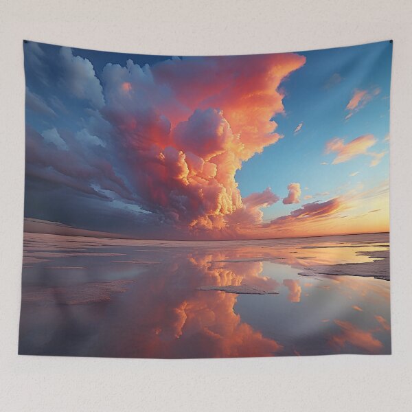 Item preview, Stunning towering cloud at sunset digital print designed and sold by dcrc.