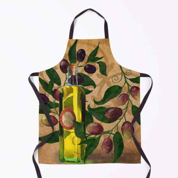 Item preview, Olives and Italian Olive Oil still life kitchen art designed and sold by Glimmersmith.
