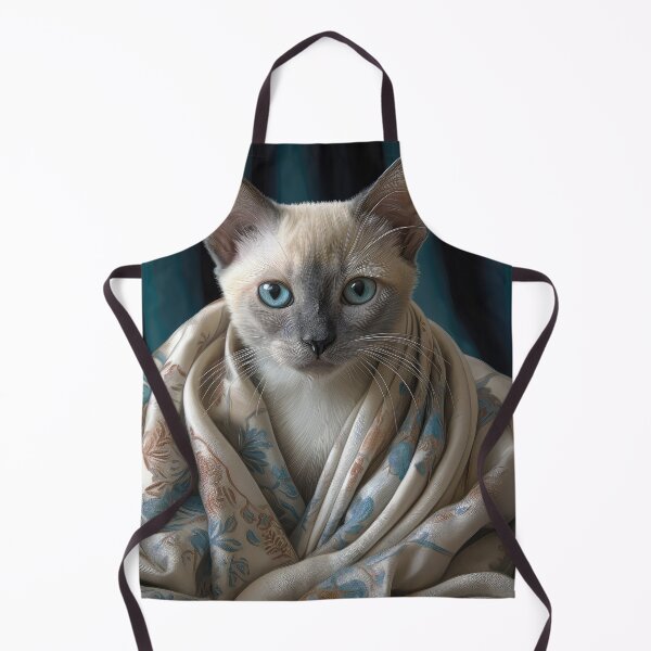 Item preview, Lilac Point Siamese Kitten in a Blanket designed and sold by Elisabeth Lucas.