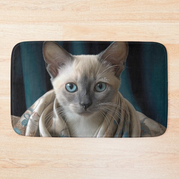 Item preview, Lilac Point Siamese Kitten in a Blanket designed and sold by Elisabeth Lucas.