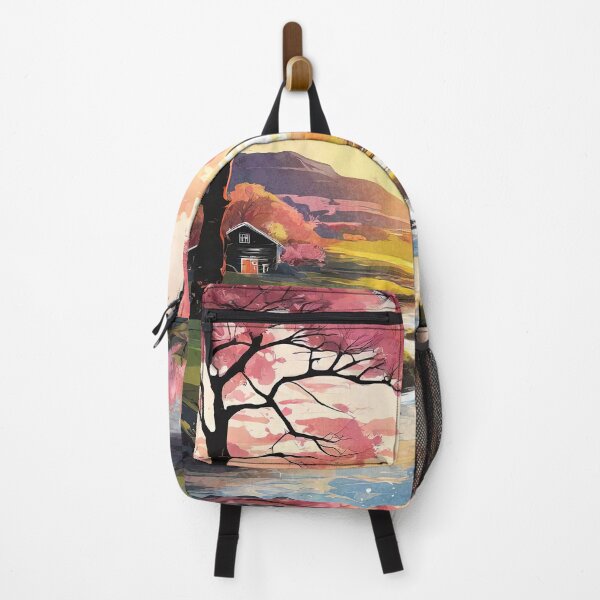 Item preview, Warm landscape art of beautiful sunsets and trees, flowers, and rivers. designed and sold by Natcharee.