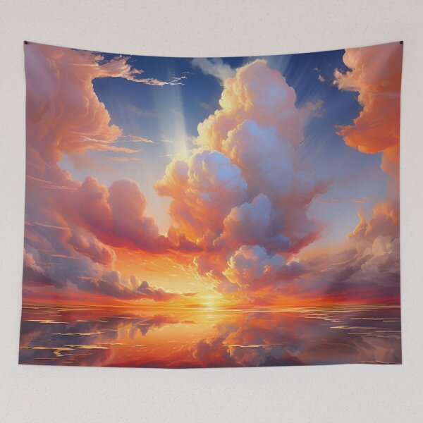 Item preview, vibrant color paint explosion art print designed and sold by dcrc.