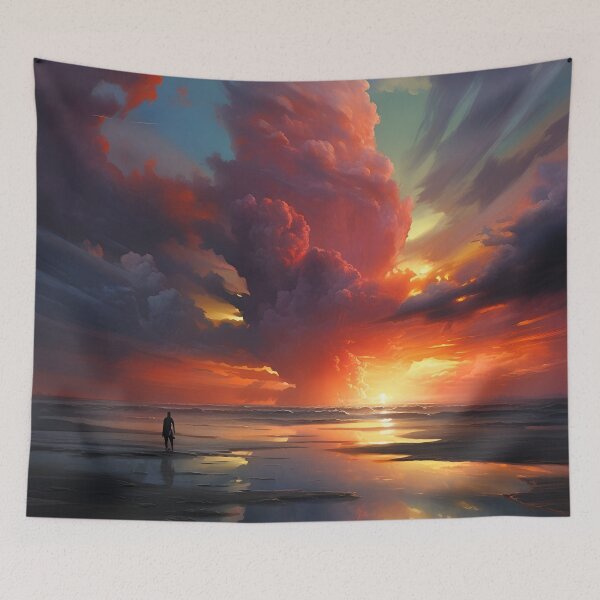 Item preview, vibrant color paint explosion art print designed and sold by dcrc.