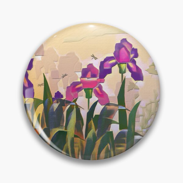 Item preview, A series of "Favorite pillow" "Irises"  designed and sold by fuzzyfox.