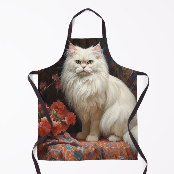 Item preview, Fluffy White Persian Cat designed and sold by Elisabeth Lucas.