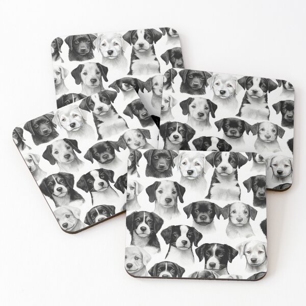 Item preview, Harmony in Black and White Puppy cuteness designed and sold by Brendon987.
