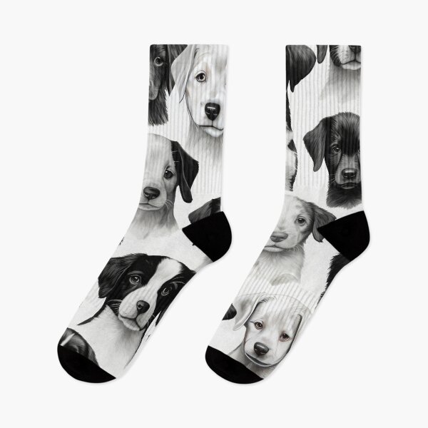 Item preview, Harmony in Black and White Puppy cuteness designed and sold by Brendon987.