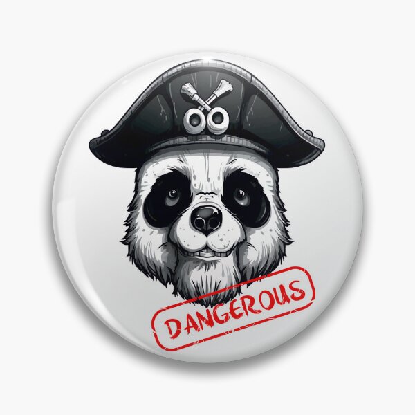 Item preview,  Panda Pirate.Red Panda Pirates Outline Mascot Design designed and sold by Anastasiia Yurevych.