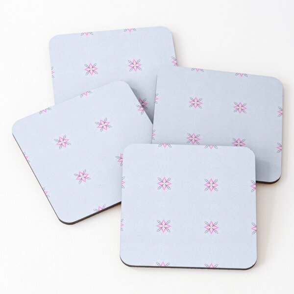 Item preview, Pink Stars On Silver designed and sold by Geddit Designs.