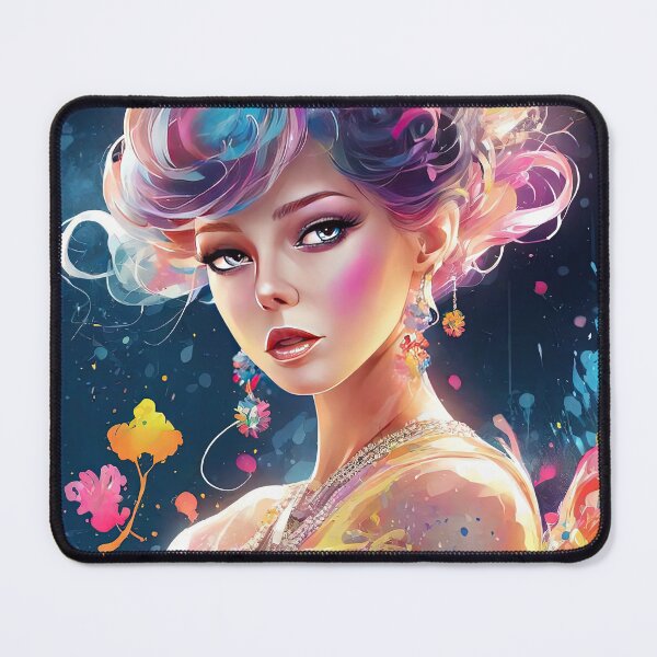 Item preview, Color splash art. Portrait of a young woman full of colors. designed and sold by Natcharee.