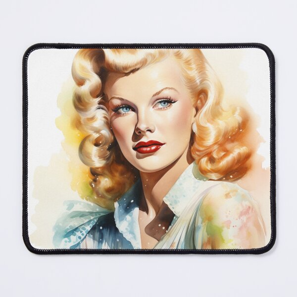 Item preview, Ginger Rogers - Movie Star - Old Hollywood - Watercolor Portrait designed and sold by SeraphimDesigns.