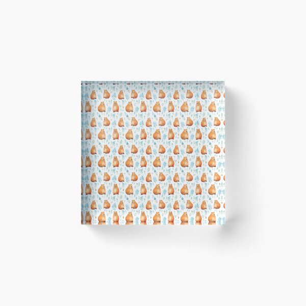 Item preview, Capybara's Delight: A Joyful Watercolor Celebration designed and sold by qoodesignstudio.