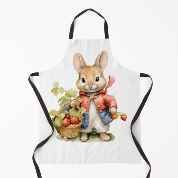Item preview, Cute Bunny Rabbit pick up Strawberry designed and sold by BellaLawi.