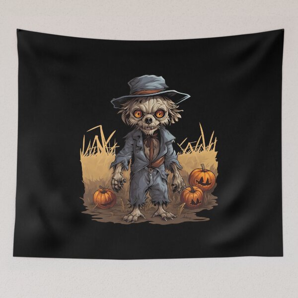 Item preview, Halloween Scarecrow Dog: Howling Harvest designed and sold by hamishby.