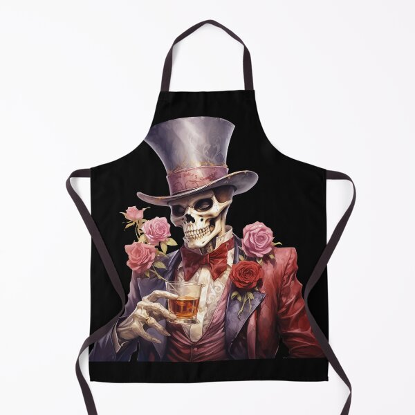 Item preview, Rock and Roll Rocker Spooky Halloween Skeleton Retro Skull and Roses designed and sold by PugD.