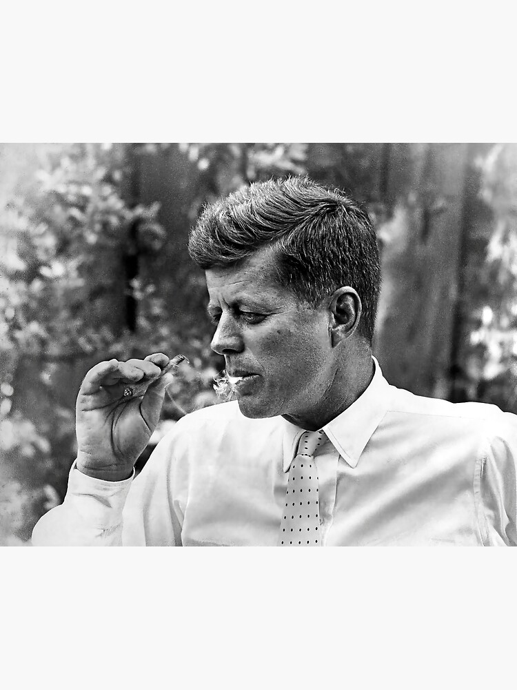 jfk cigarettes JFK Smoking Cigarette Art Print