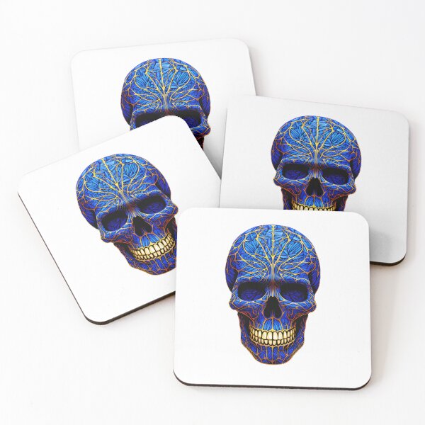 Item preview, Blue and Gold Faberge Skull designed and sold by Imagination1618.