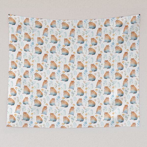 Item preview, Capybara's Haven: A Cozy Watercolor Escape designed and sold by qoodesignstudio.