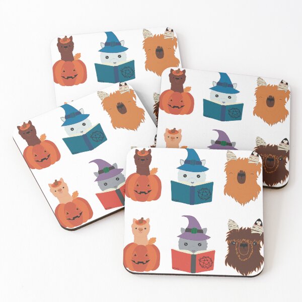 Item preview, Halloween Alpacas Sticker Set designed and sold by CrazyAlpaca101.