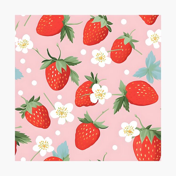 Item preview, Strawberry Sweet Pattern designed and sold by BellaLawi.