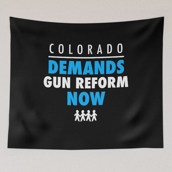 Item preview, COLORADO DEMAND GUN REFORM - Protest March Shirt for Gun Control designed and sold by brizodesign.