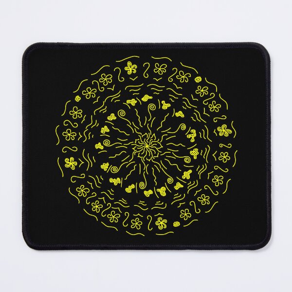 Item preview, The VERY First Mandala :) - yellow designed and sold by Myriel-Myriel.