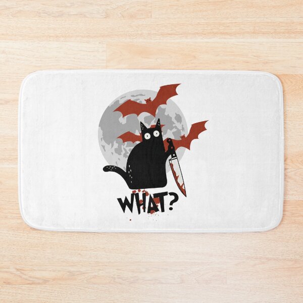 Item preview, Cat What? Murderous Black Cat With Knife Gift Premium T-Shirt Classic T-Shirt designed and sold by Feverfewstore24.