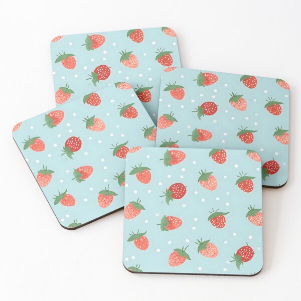 Item preview, Strawberry Polka Dot in Blue Pastel Color designed and sold by BellaLawi.