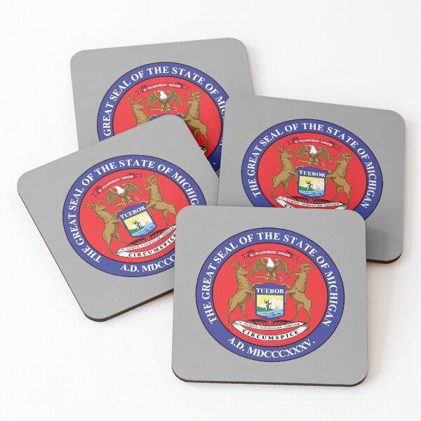 Item preview, Michigan Seal Illustration designed and sold by Corner-Distro.
