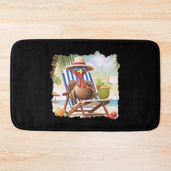 Item preview, Thanksgiving Turkey's Beach Bliss: Halloween Margarita Fun designed and sold by Sun Sand & Sea Art.
