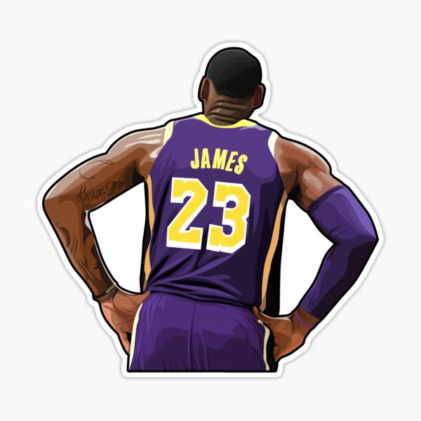 King Lebron James 23 Sticker by patrickstar1337