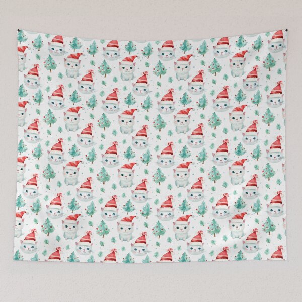 Item preview, Christmas Cat's Whisker Wonderland: A Feline Holiday Delight designed and sold by qoodesignstudio.