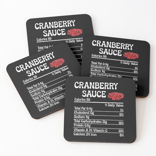 Item preview, Cranberry Sauce Nutrition Funny Thanksgiving Christmas Food T-Shirt designed and sold by millionair3.