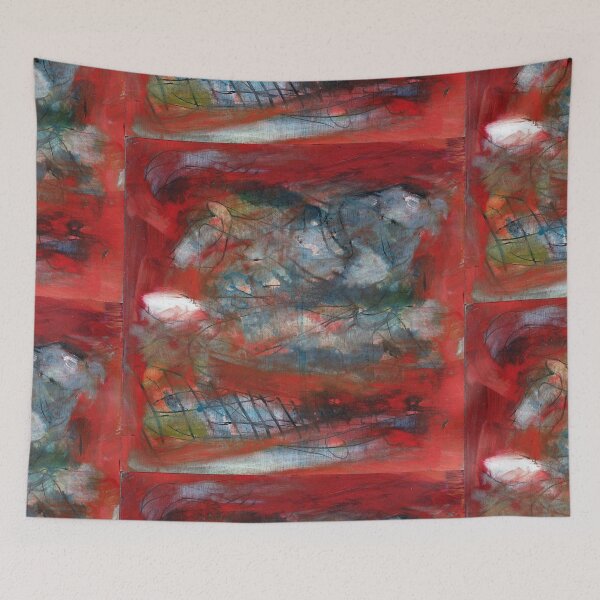 Item preview, Red Ladder Rider Abstract designed and sold by OwlHavenStudio.