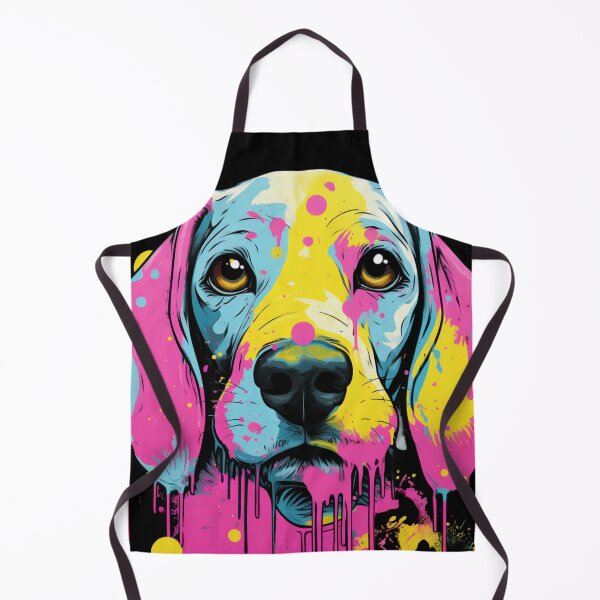 Item preview, a doggy with a pink blob dipped in blue and pink designed and sold by AceILA.