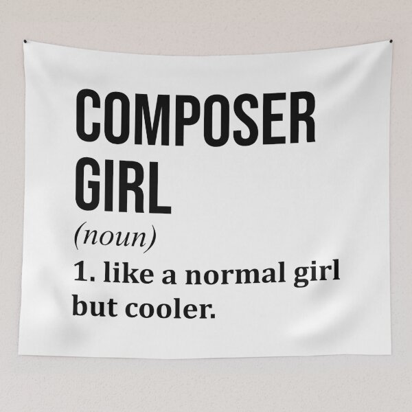 Item preview, Composer Girl Definition Composing designed and sold by XCIV.