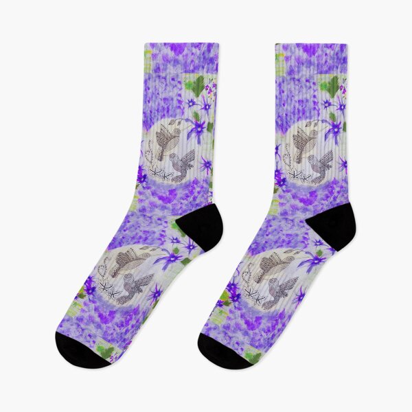 Item preview, Hummingbird couple in Purple  designed and sold by Kiruthikaarts.