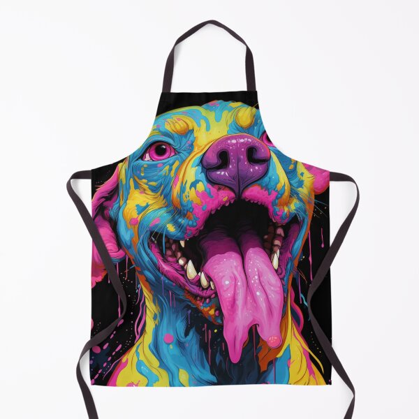 Item preview, a doggy with a pink blob dipped in blue and pink designed and sold by AceILA.