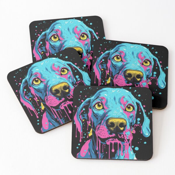 Item preview, a doggy with a pink blob  designed and sold by AceILA.