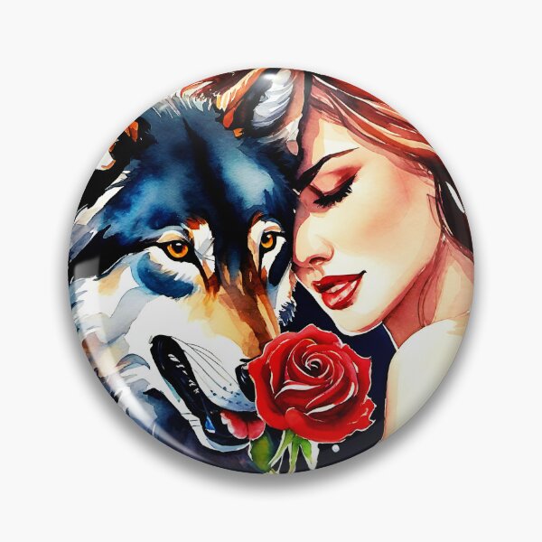 Item preview, Woman & Her Wolf 2. Digital Art From WallsOffame designed and sold by WallsOfFameAust.
