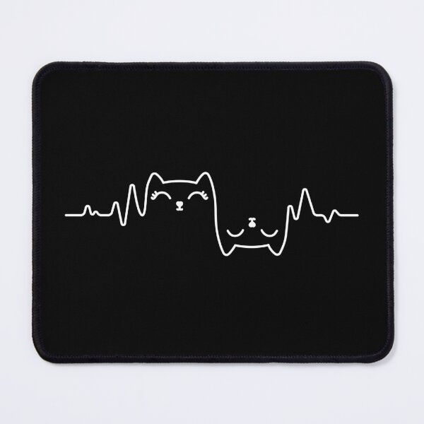 Item preview, Cat Heartbeat Meow heart Cat Lover designed and sold by Tonsala.