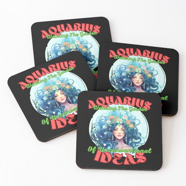 Item preview, Aquarius: Watering The Garden Of Unconventional Ideas. Aquarius astrology designed and sold by ZodiacWonders.